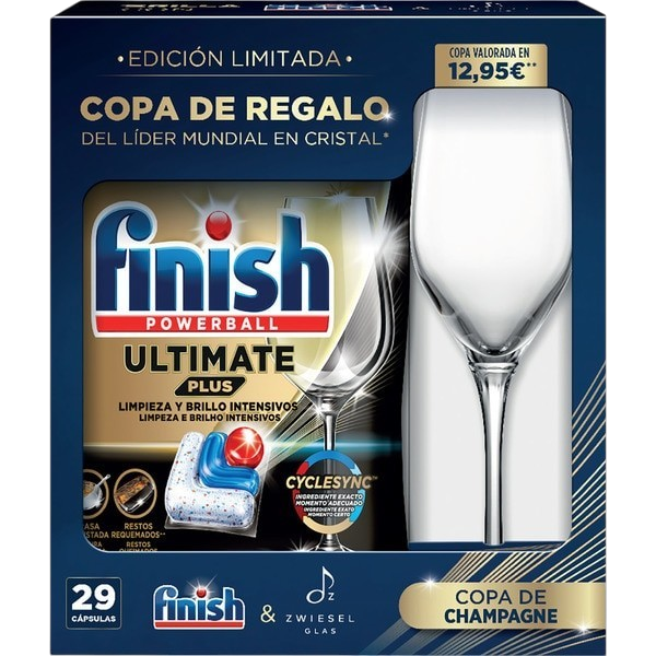 FINISH MÁQUINA ULTIMATE PLUS REGULAR 29 CAPS + COPA