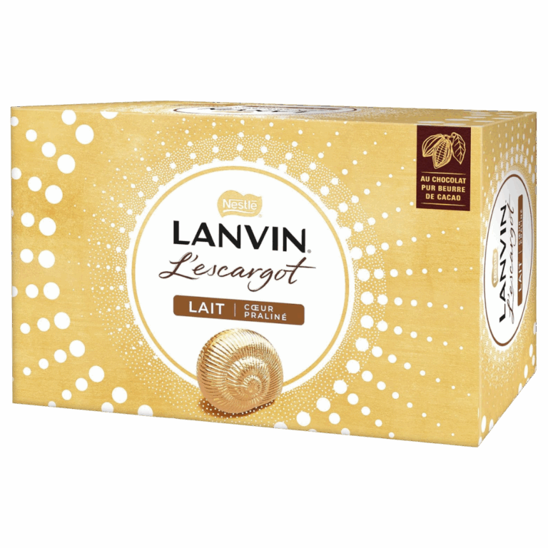 NESTLE LANVIN ESCARGOTS CHOCOLAT LAIT PRALINÉ 164G