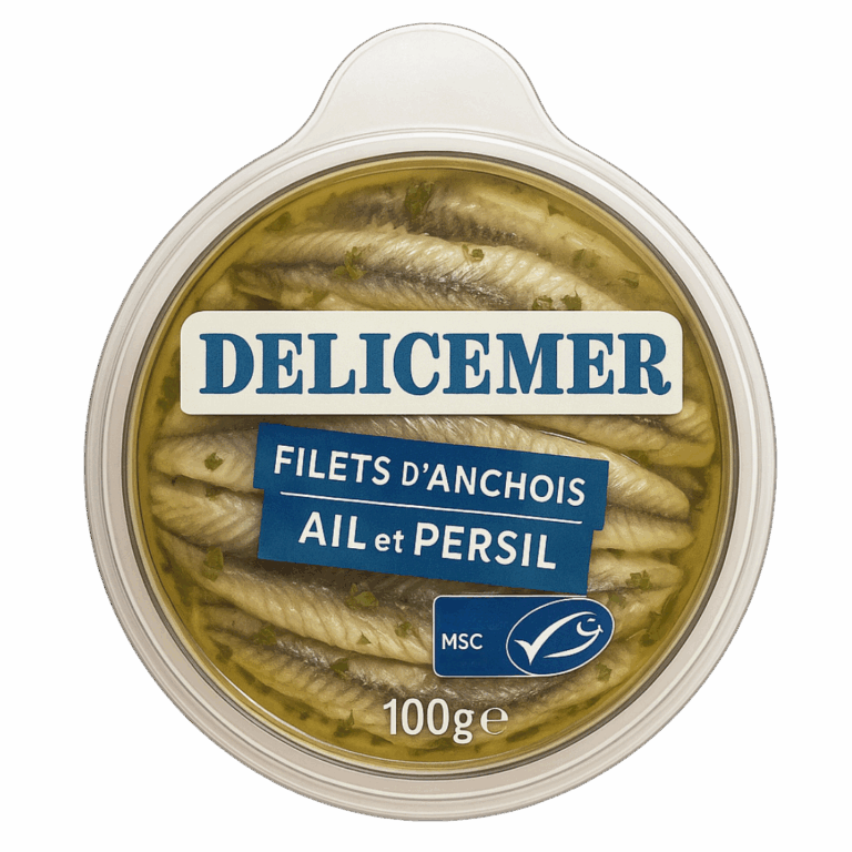 DELICEMER FILET ANCHOIS AIL PERSIL 100G
