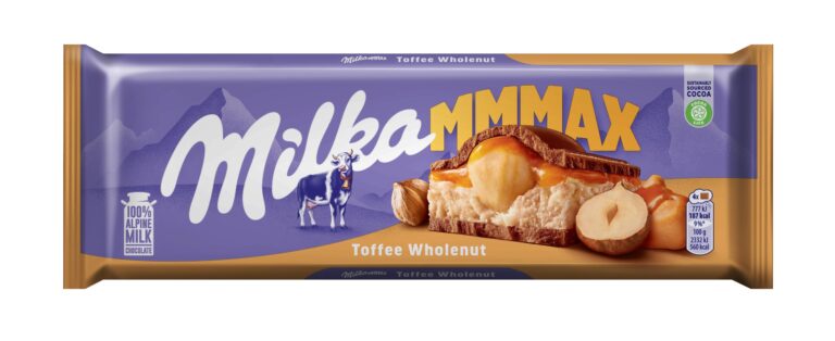 MILKA CARAMELO Y AVELLANAS ENTERAS 300G