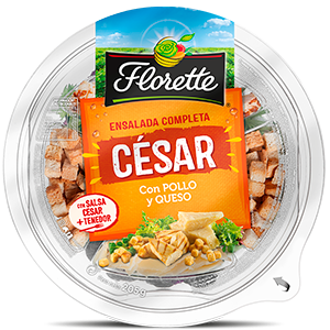 FLORETTE SALADA CAESAR FRANGO E QUEIJO 205G