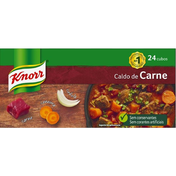 KNORR CALDO DE CARNE 24 UNIDADES 240G