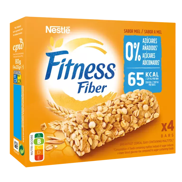 NESTLE BARRA FITNESS 0% MEL 4UN 80G