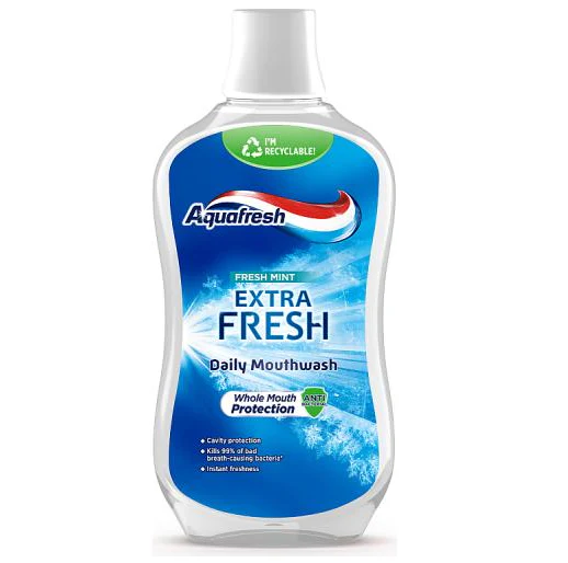AQUAFRESH ELIXIR BUCAL MENTA SUAVE S/ ÁLCOOL 500ML