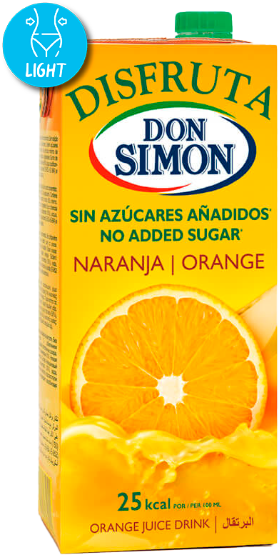 DON SIMON JUS D'ORANGE SANS SUCRE BRIQUE 1L