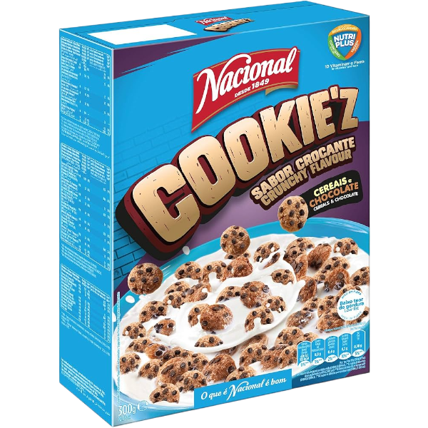 NACIONAL CÉRÉALES COOKIE'Z AU CHOCOLAT 300GR