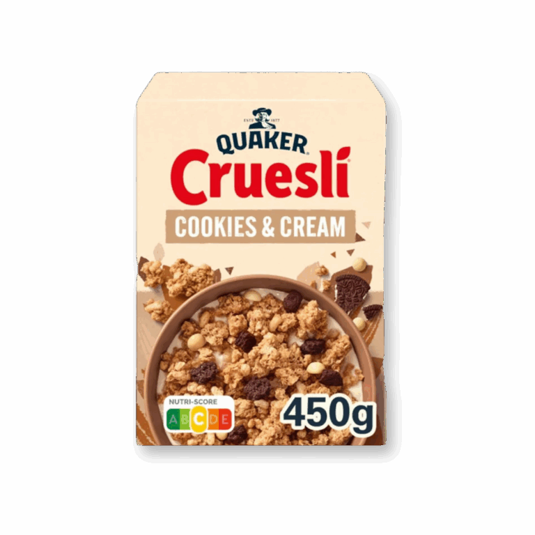 QUAKER CRUESLI COOKIE & CREAM 450G