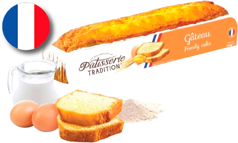 PATISSERIE TRADITION GÂTEAU PATISSIER AUX OEUFS 500G