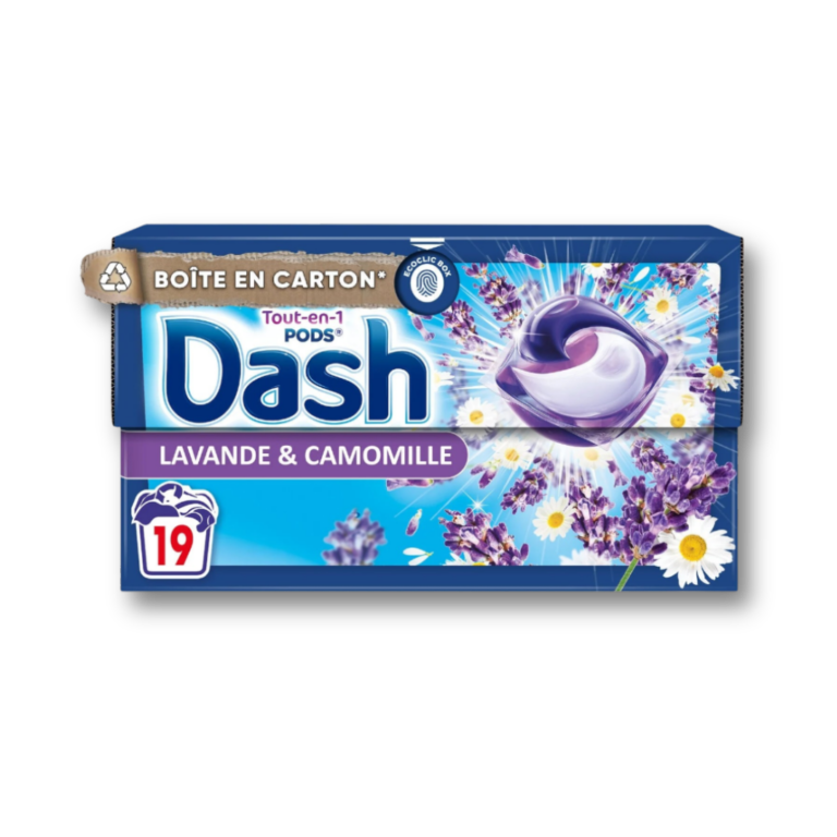 DASH CAPSULES TOUT EN 1 LAVANDE CAMOMILLE 19D