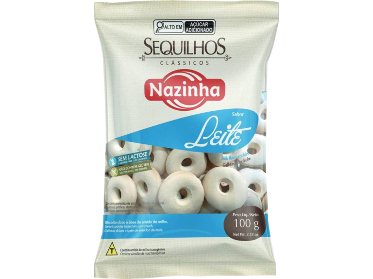 NAZINHA BISCOITO SEQUILHOS LEITE 100G