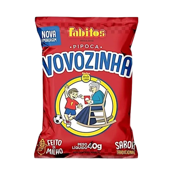 VOVOZINHA PIPOCA DOCE CANJICA  40GR