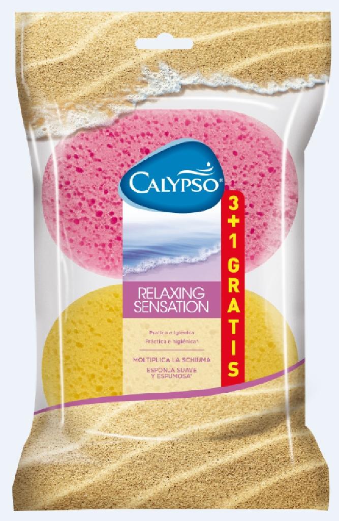 CALYPSO ESPONJA BANHO SENSAÇÃO RELAXANTE 3+1