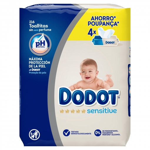 DODOT TOALHITAS SENSÍVEIS RECARGA P4X54U