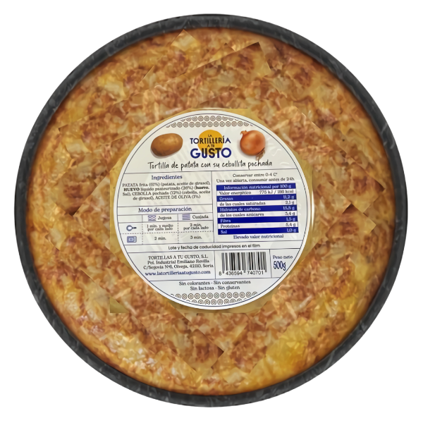LA TORTILLERIA LA TORTILLERÍA TORTILLA CON CEBOLLA 500G