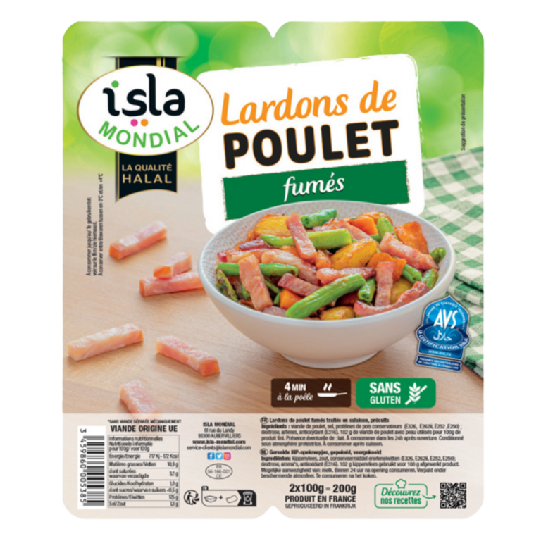 ISLA MONDIAL LARDONS DE POULET 200G