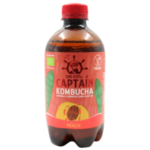 THE GUTSY CAPTAIN KOMBUCHA PÊSSEGO BIOLÓGICO 400ML