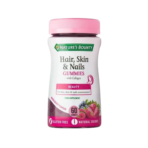 NATURE'S BOUNTY GOMAS PARA CABELO, PELE E UNHAS 60 UNIDADES