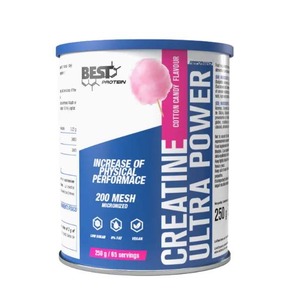 BEST PROTEIN CREATINA ULTRA POWER ALGODÓN DE AZÚCAR 250G