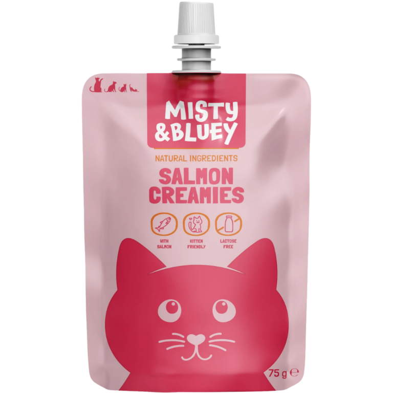MISTY & BLUEY POCHETTE DE SAUMON CRÉMEUX 75G