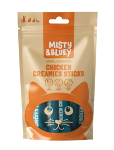 MISTY & BLUEY CREAMIES STICKS POLLO 75G