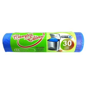 CAMPOS ELISEOS SACS POUBELLE BLEUS 30L 15U
