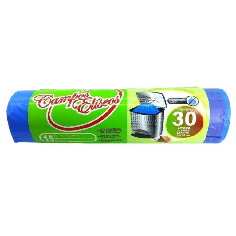 CAMPOS ELISEOS SACS POUBELLE BLEUS 30L 15U