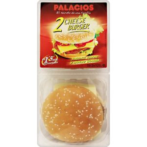 PALACIOS CHEESE BURGER 2X125G 250G