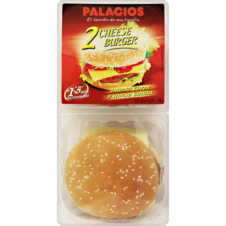 PALACIOS CHEESE BURGER 2X125G 250G