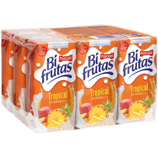 PASCUAL BIFRUTAS TROPICAL PACK 9X200ML