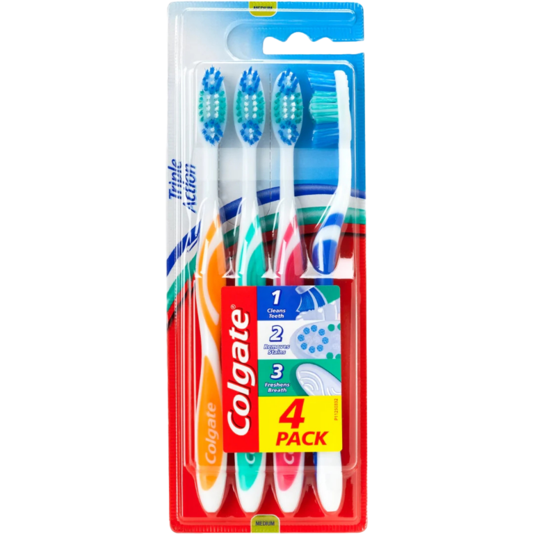 COLGATE BROSSE À DENTS MEDIUM TRIPLE ACTION 4U