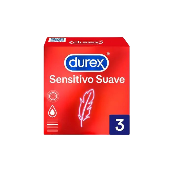 DUREX PRESERVATIVOS SENSITIVO SUAVE 3UDS