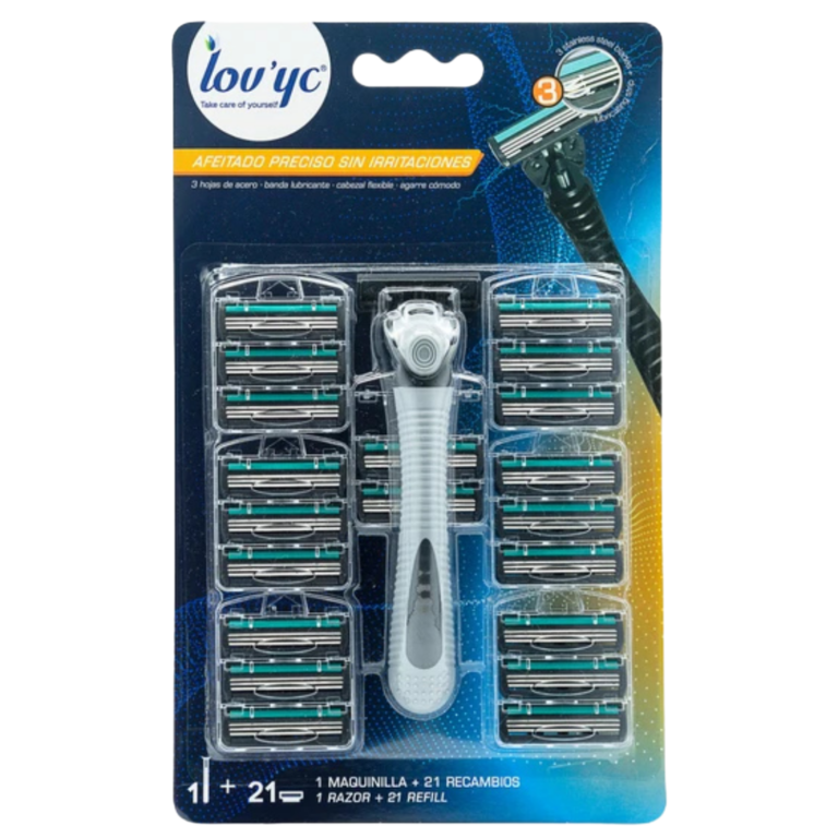 LOV'YC LÂMINA BARBEAR MASCULINA +21 UN