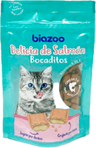 BIOZOO BOCADITOS SALMÓN 60G