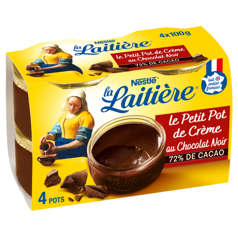LA LAITIERE LE PETIT POT DE CRÈME CHOCO NOIR 4X59G