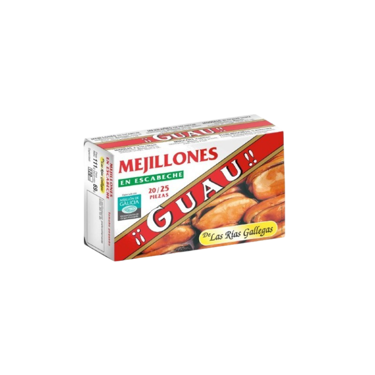 GUAU MEJILLONES ESCABECHE 20/25 69G