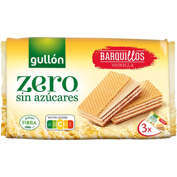 GULLON BARQUILLOS DE VAINILLA SIN AZÚCAR
