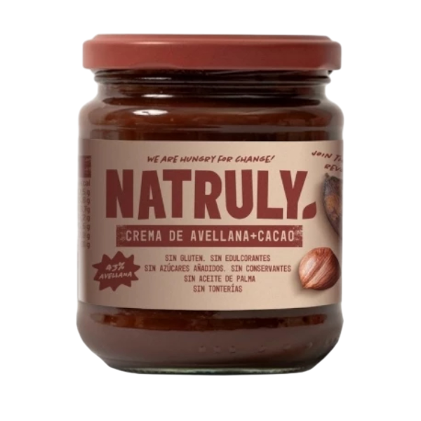 NATRULY CREMA CACAO Y AVELLANAS 285G