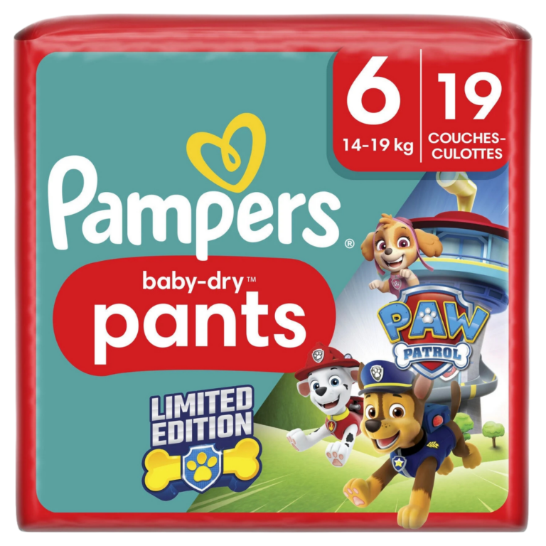 PAMPERS COUCHES BABY DRY T6 (15 KG) 19U