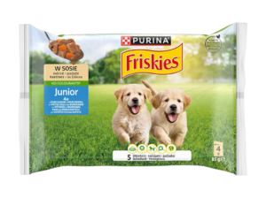 FRISKIES CÃO JÚNIOR SALSA DE FRANGO 4X8