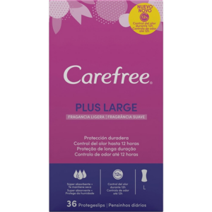 CAREFREE PLUS LARGE PROTEGESLIP FRAGANCIA LIGERA 32+4U