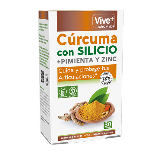 VIVE+ CURCUMA+SILICIO+PIMIENTA+ZINC 30C