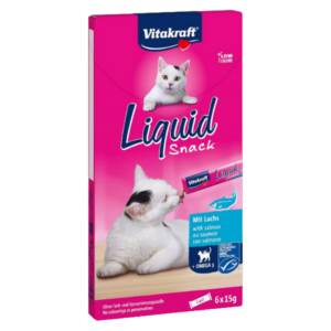 VITAKRAFT LIQUID SNACK SALUDABLE ADULTO SALMÓN 90G