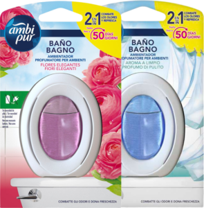 AMBIPUR AMBIENTADOR BAÑOS SURTIDO 50 DÍAS 7,5ML