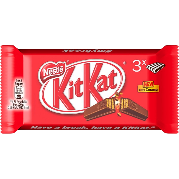 KIT KAT CHOCOLAT AU LAIT PACK 3X41,5G