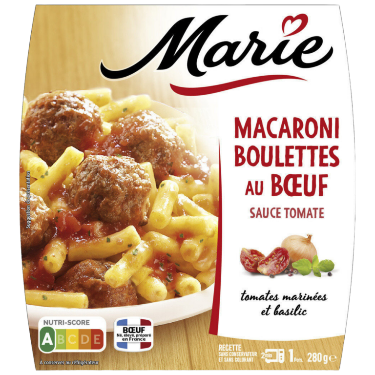MARIE MACARONI BOULETTES DE BOEUF 280G