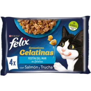 FELIX GELATINAS ORIGINAL PEIXE 4X85G