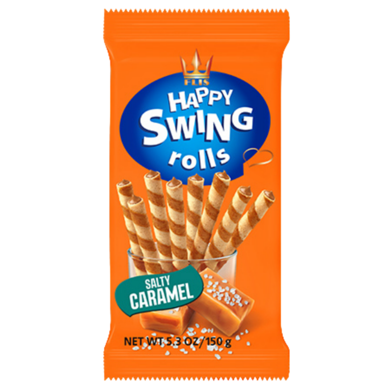 HAPPY SWING ROLLS CARAMEL 150G