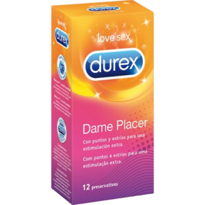 DUREX PRESERVATIVOS DAME PLACER 12U