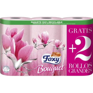 FOXY PAPEL HIGIÉNICO BOUQUET 4+2 ROLLOS 3 CAPAS