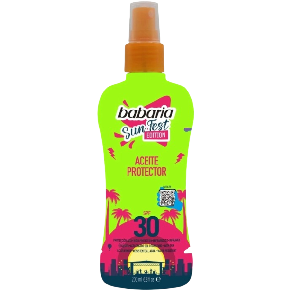 BABARIA ACEITE PROTECTOR SPF30 SUN FEST 200ML